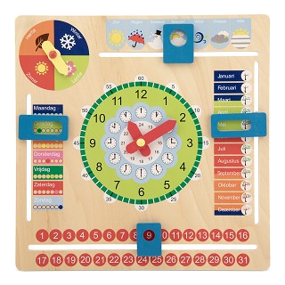 Calendar clock - only available in the Dutch language
